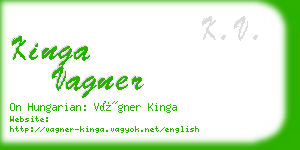 kinga vagner business card